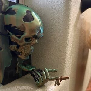 Camouflage Skull Bookend